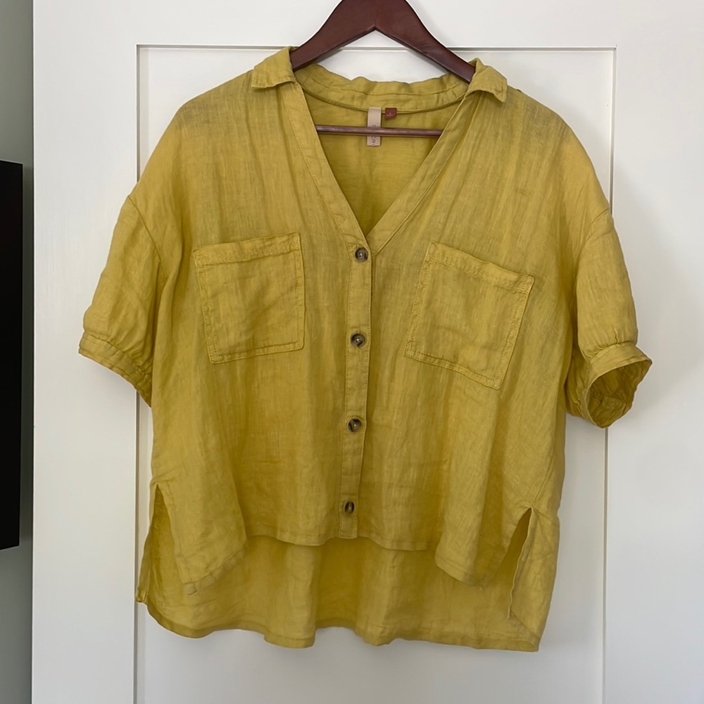 Pilcro linen top